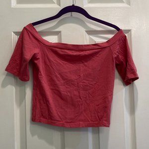 Off the shoulder crop top